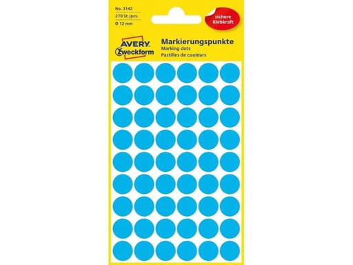[90088490 926296] Avery Zweckform Klebepunkte 12 mm Blau