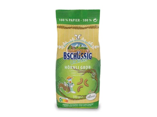 [90088547 808394] Bschüssig Teigwaren   UrDinkel Hörnli grob 500 g