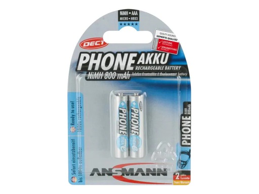 [90088690 868142] Ansmann Akku 2x AAA 800 mAh für DECT-Phones