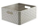 Rotho Aufbewahrungskorb Country 32.8 x 30 x 16 cm, Beige