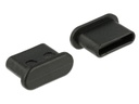 Delock Blindstecker/Staubschutz USB-C 10 Stück Schwarz
