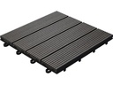 Florco Balkon-& Terrassenplatten WPC anthrazit 30 x 30, 6 Stk.