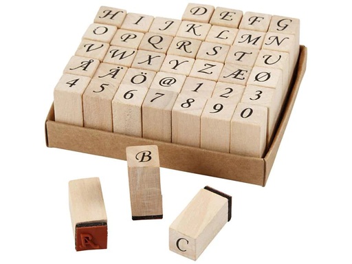 [90089272 1084381] Creativ Company Stempelset Buchstaben/Zahlen 42-teilig