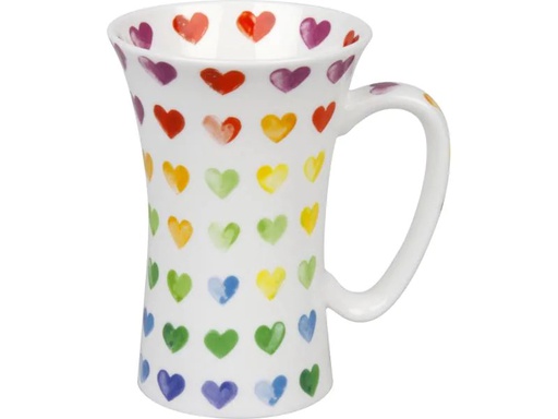 [90089299 1079863] Könitz Universaltasse Colourful cast hearts 630 ml, 1 Stück, Weiss
