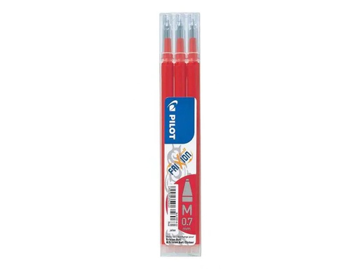 [90089323 221107] Pilot Patrone Frixion Refill 3 Stück, Rot, 0.7 mm