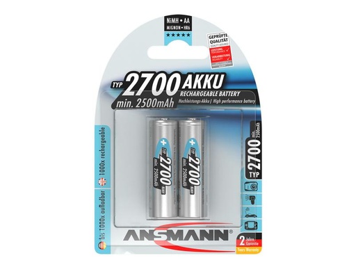 [90089441 1120984] Ansmann Akku 2x AA Typ 2700 2500 mAh