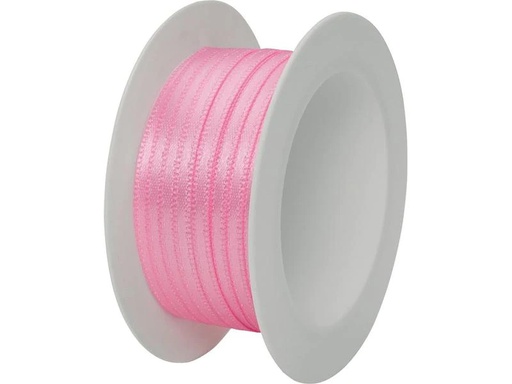 [90089549 1101024] Stewo Satinband Doppel-Satin 3 mm x 5 m, Rosa