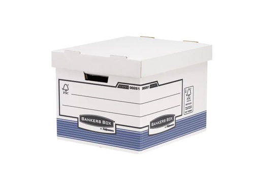 [90089640 78124] Fellowes Archivschachtel R-Kive Blau/Weiss