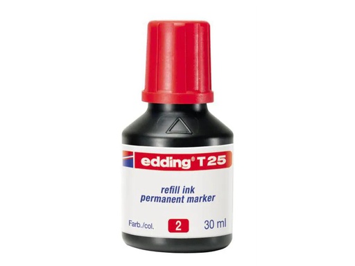 [90089691 966499] edding Nachfülltinte T-25 Permanent Rot