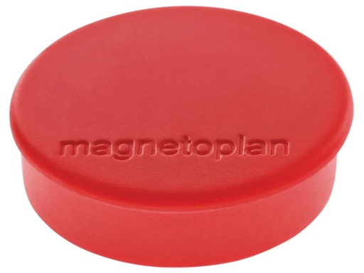 [90089737 1072876] Magnetoplan Haftmagnet Discofix Ø 2.5 cm Rot, 10 Stück
