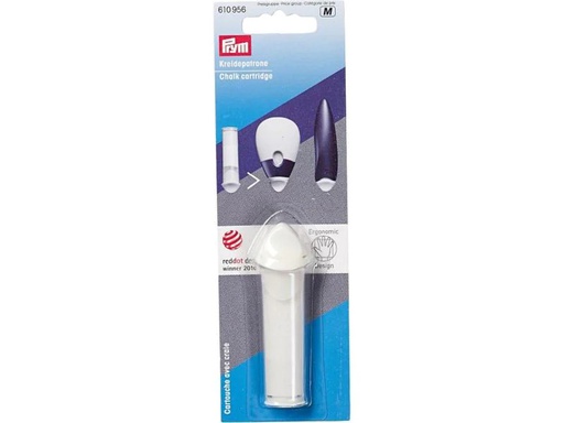 [90089845 1087980] Prym Kreidepatrone Ergonomic 81 mm, 1 Stück, Weiss