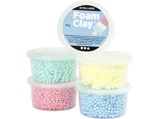 [90089980 1095857] Creativ Company Modellier-Set Foam Clay Extra Large 5-teilig