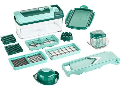 [90008979 869588] Genius Gemüseschneider Nicer Dicer Fusion + Slicer + Julietti 16tlg