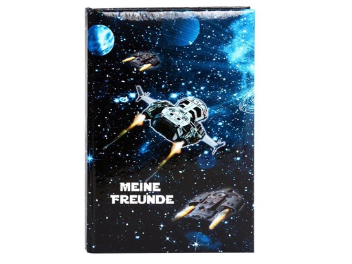 [90090037 1045826] Goldbuch Freundebuch Raumschiff