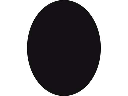 [90090071 734810] Securit Kreidetafel Silhouette Oval mit Klett, Schwarz