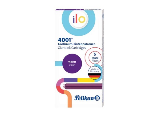 [90090119 1129046] Pelikan Tintenpatrone Ilo Violett