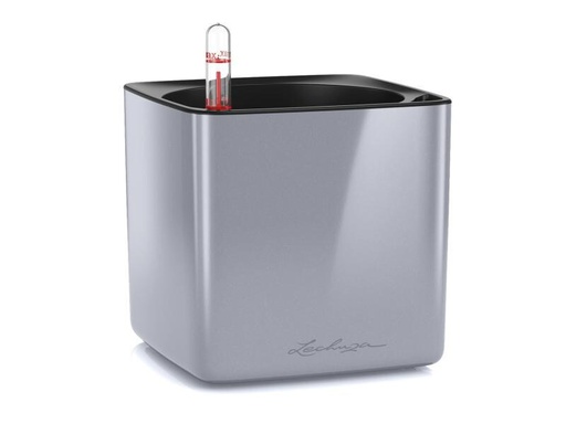 [90090212 992716] Lechuza Pflanzentopf CUBE Glossy Titanium