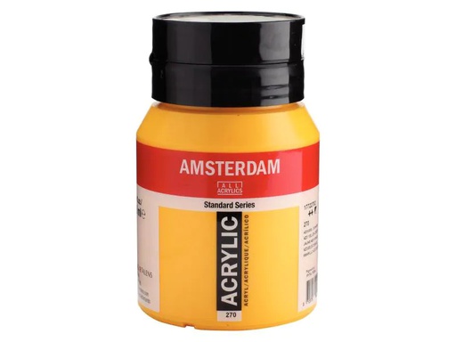 [90090378 995951] Amsterdam Acrylfarbe Standard 270 Azogelb halbdeckend, 500 ml