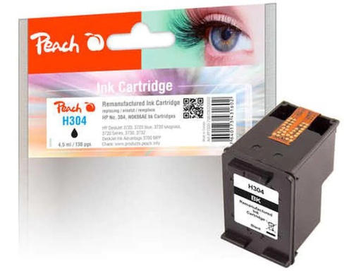 [90090430 665140] Peach Tinte HP Nr. 304 (N9K06AE) Black