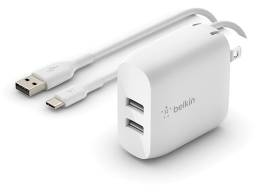 [90090437 1099746] Belkin USB-Wandladegerät Boost Charge 2-Port USB-A 24W + USB-C