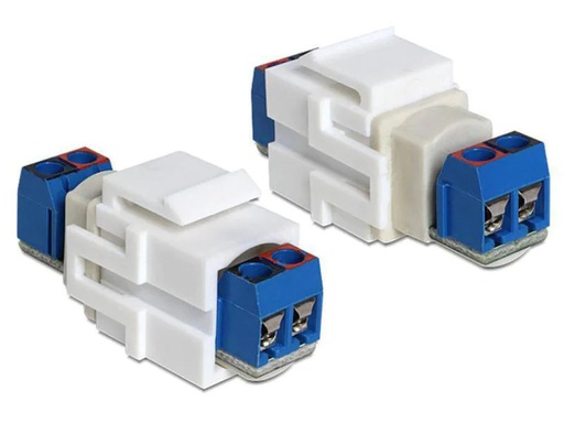 [90090456 496238] Delock Keystone-Modul Terminalblock 2 Port