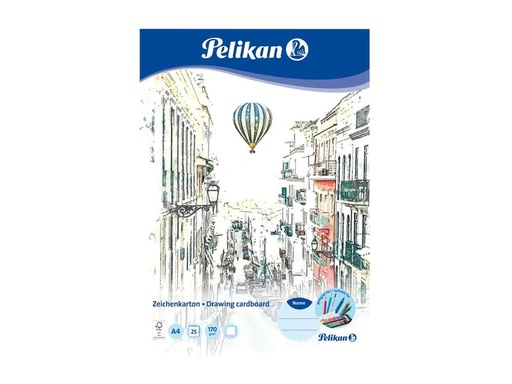 [90090462 1166411] Pelikan Zeichenblock A4, 25 Blatt