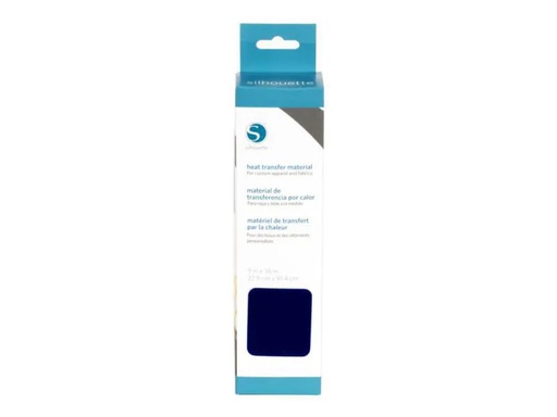 [90090636 334132] Silhouette Aufbügelfolie 22.9 cm x 91.4 cm Dunkelblau, beflockt