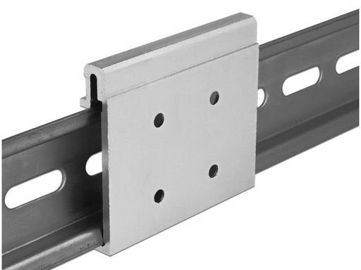 [90090720 899834] Delock Montageset Aluminium Clip 54 mm für Hutschiene