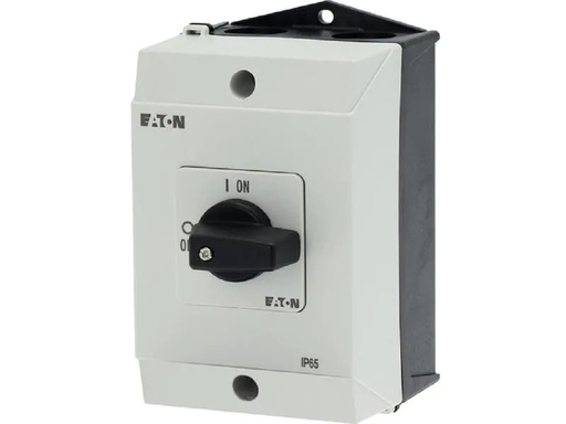 [90090879 1174610] Eaton Hauptschalter 3 Polig + N, 20 A T0, Schwarz