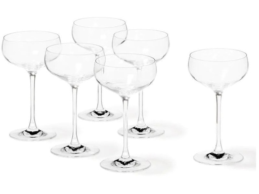 [90090885 429830] Leonardo Sektglas Cheers 315 ml, 6 Stück, Transparent 