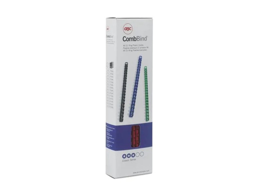 [90090893 231217] GBC Binderücken CombBind 6 mm Schwarz, 100 Stück