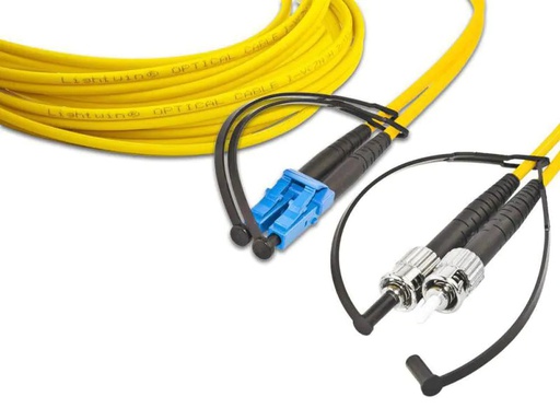 [90090902 235799] Lightwin LWL-Patchkabel LC-ST, Singlemode, Duplex, 1m