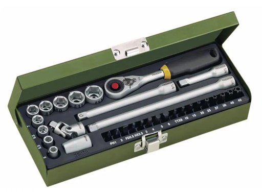 [90090977 718850] Proxxon Industrial Steckschlüssel-Set 1/4 32-teilig