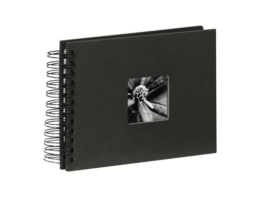 [90091023 1064778] Hama Fotoalbum Fine Art 24 x 17 cm Schwarz, 50 schwarze Seiten