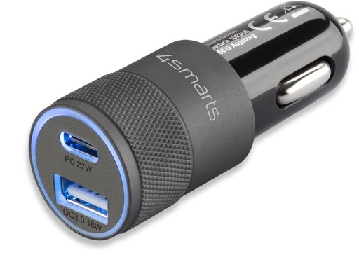 [90091158 1129011] 4smarts Autoladegerät Rapid+ 27W PD + QC 3.0