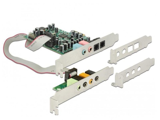 [90009104 820649] Delock Soundkarte 89640  PCI-Express x1 mit Toslink In/Out