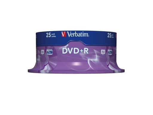 [90091286 38335] Verbatim DVD+R 4.7 GB, Spindel (25 Stück)