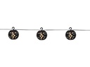 Star Trading Lichterkette Solar Flame 210 cm, Schwarz