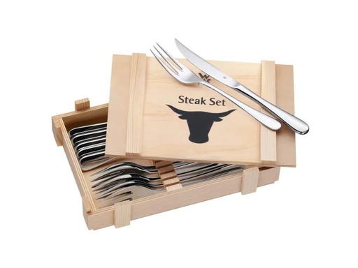 [90091443 351725] WMF Steakbesteck-Set 12-teilig, Silber
