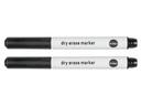 Bi-Office Glasboardmarker Schwarz, 2 Stück