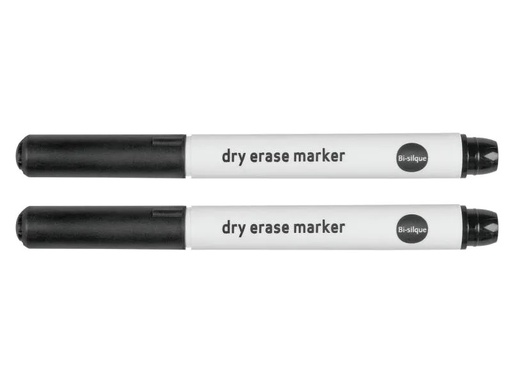 [90091564 270989] Bi-Office Glasboardmarker Schwarz, 2 Stück