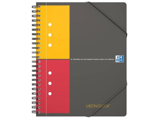 [90091721 1108945] Oxford Notizheft International Meetingbook, A5 +, Kariert, Grau