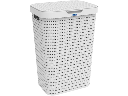 [90091779 1125103] Rotho Wäschesammler Country 55 l, Weiss