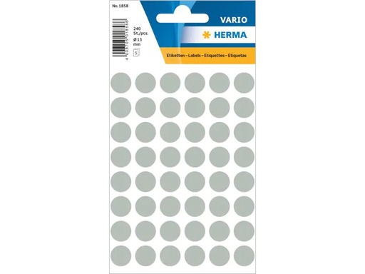 [90091945 1093032] Herma Stickers Klebepunkte Vario Ø 13 mm, Grau