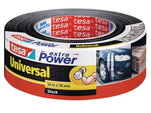 [90009175 339045] tesa Klebeband extra Power Universal 50 mm x 50 m, Schwarz