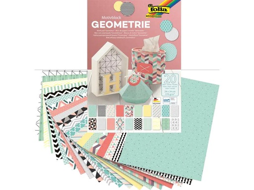 [90091968 546765] Folia Motivblock Geometrie Mehrfarbig