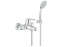 GROHE Badewannenarmatur Eurodisc Cosmopolitan 1/2, Chrom + Brause