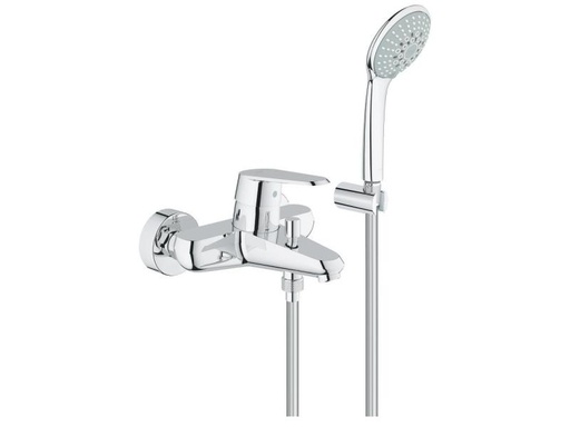 [90009180 891276] GROHE Badewannenarmatur Eurodisc Cosmopolitan 1/2, Chrom + Brause