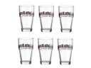 Leonardo Latte Macchiato Becher Solo 410 ml, 6 Stück, Transparent