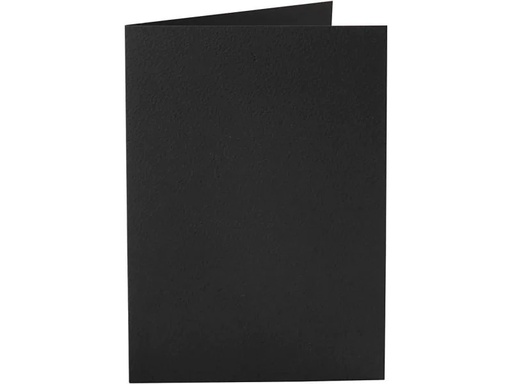 [90092025 890118] Creativ Company Blankokarte 10.5 x 15 cm ohne Couvert, Schwarz